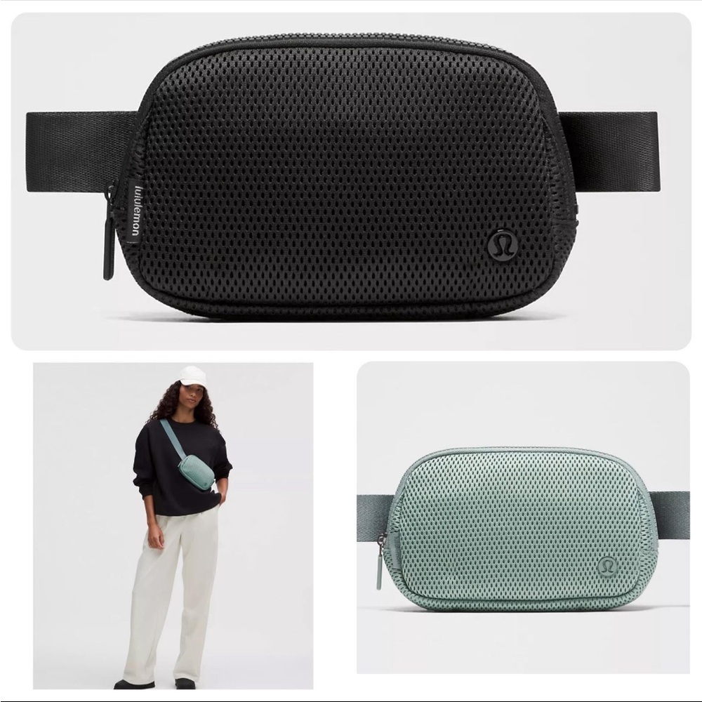 Lululemon Everywhere Knit Mesh Belt Bag 1L Crater Blue NWT - Picture 5 of 9